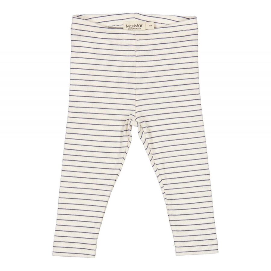 Leggings Modal Fine Rib Blue Stripe Marmar