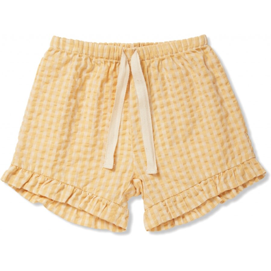 Konges Sløjd shorts Yellow Check Acacia