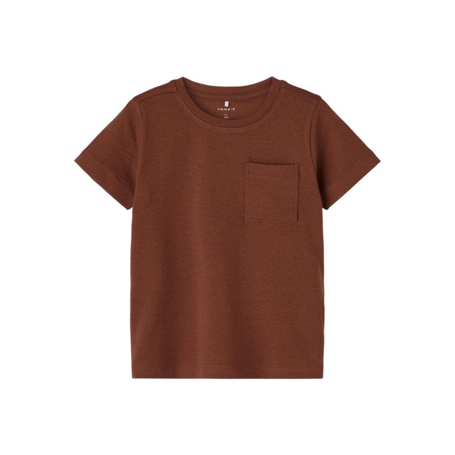 T-shirt Name It Mørk rødbrun