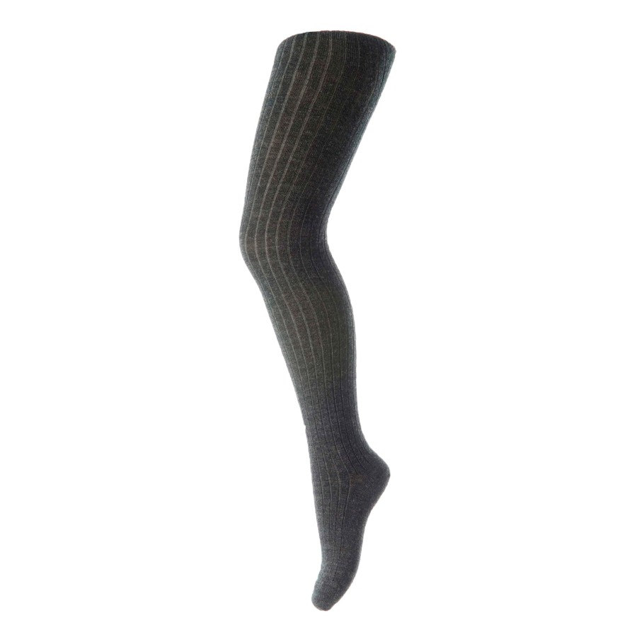 MP Denmark - Strømpebuks - Uld - Dark Grey Melange 497