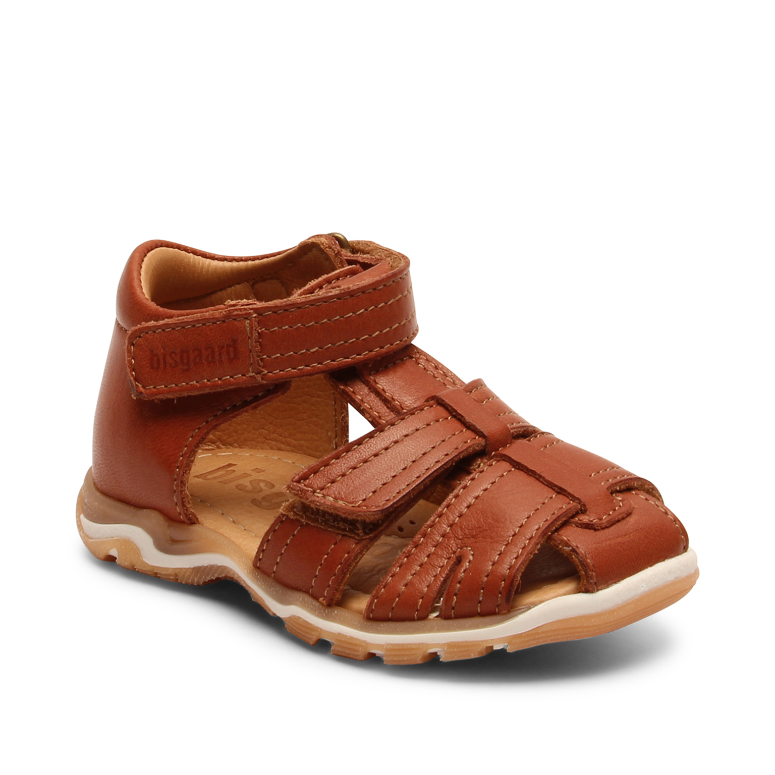 Bisgaard - Sandal Anni Cognac: sporty sandal i flot brun farve