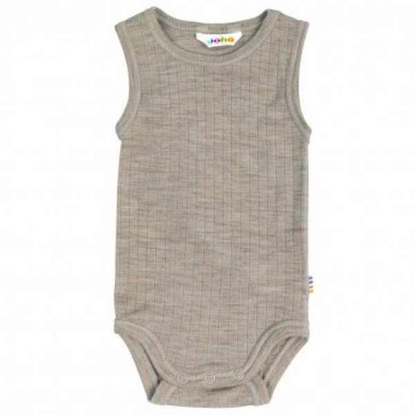 Joha - Body u. ærmer - Merino uld - Sesame Melange