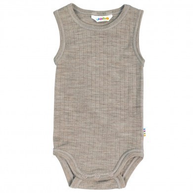 Joha - Body u. ærmer - Merino uld - Sesame Melange