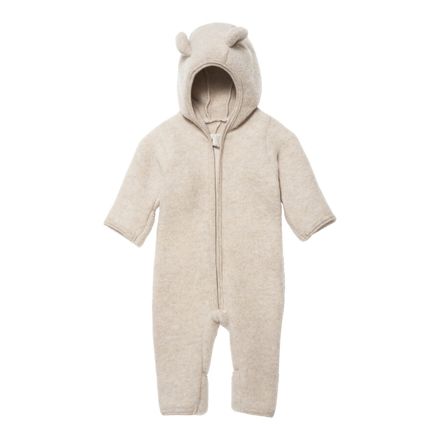Huttelihut – Køredragt – Bomuldsfleece – Mushi – Camel - Image 3