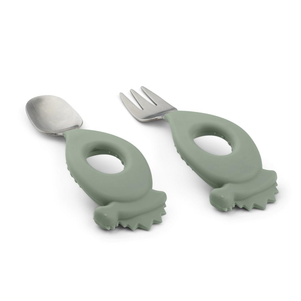 Liewood - Børnebestik - Stanley - Dino Faune Green - Image 2