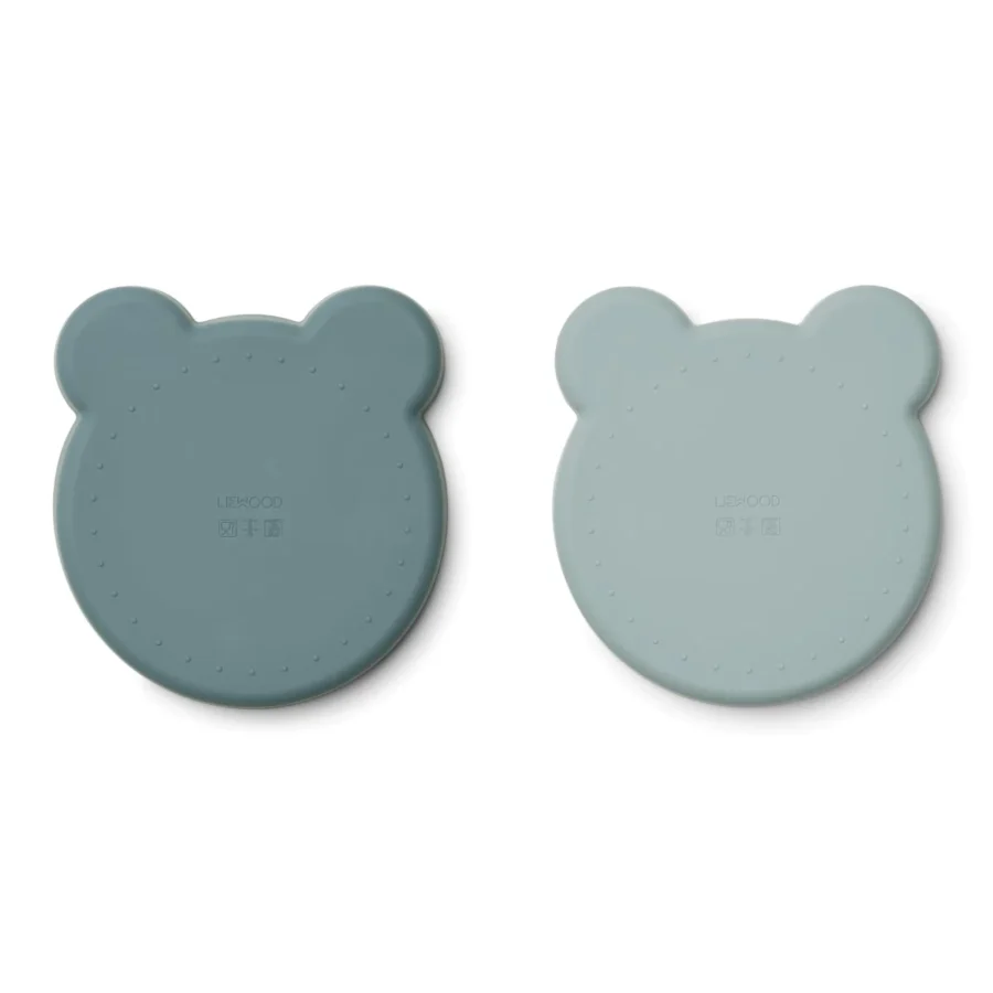 Liewood - 2-pak - Tallerken - Marty - Mr Bear Blue Mix - Image 3
