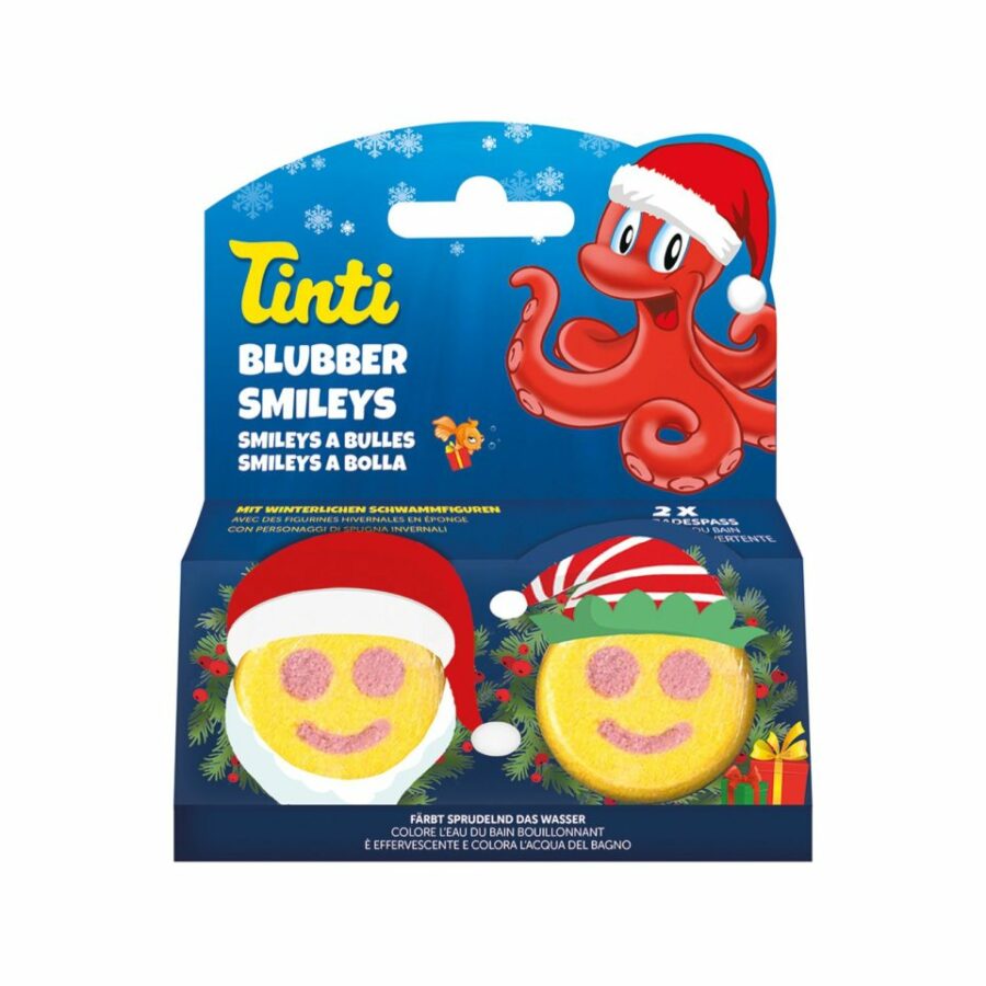 Tinti - 2-pak - Badebombe - Bubbel Smileys - Jul