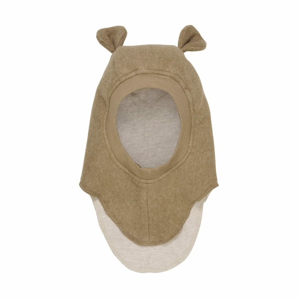 Huttelihut - Elefanthue - Bomuldsfleece - Teddy - Molé Melange