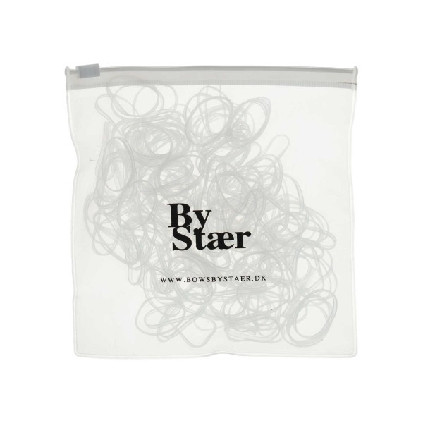 By Stær - Silikone elastikker - 200 stk. - Klar