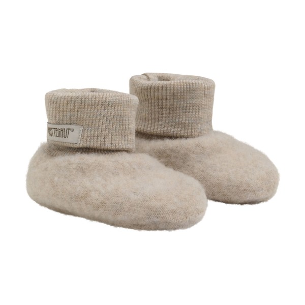 Huttelihut - Fleece Futter - Uld - Camel Melange