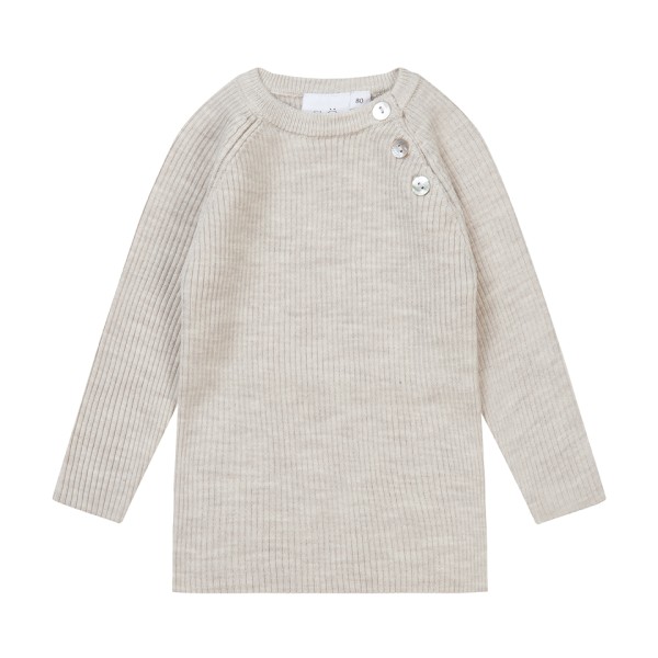 Flöss - Strik - Uld - Flye - Oat Melange