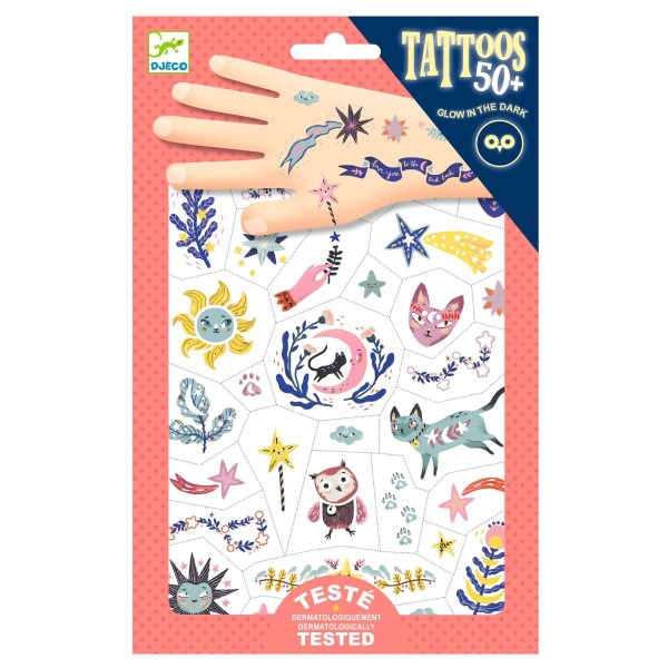Djeco - Selvlysende tatoveringer - Sweet dreams
