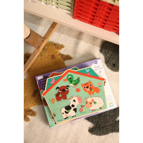 Djeco - Lydpuslespil - Bondegård