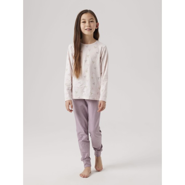 Name it - Nattøj - Pink Bow - Barely Pink