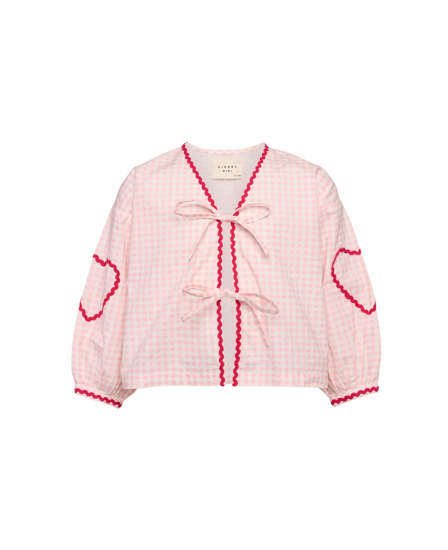 Sissel Edelbo Mini – Skjorte – Astrid – Pink Checks - Image 2