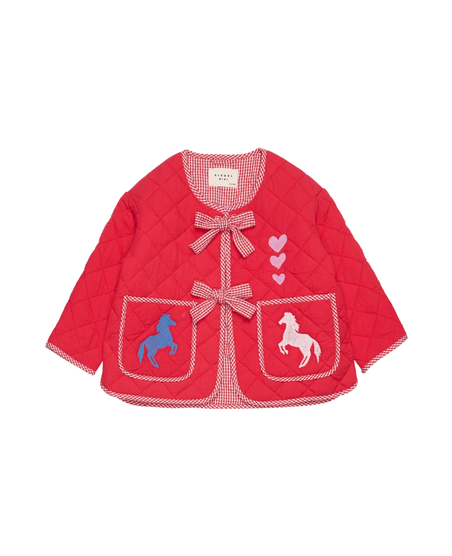 Sissel Edelbo Mini – Jakke – Penny Mini Organic Cotton Jacket – Chiense Red - Image 3