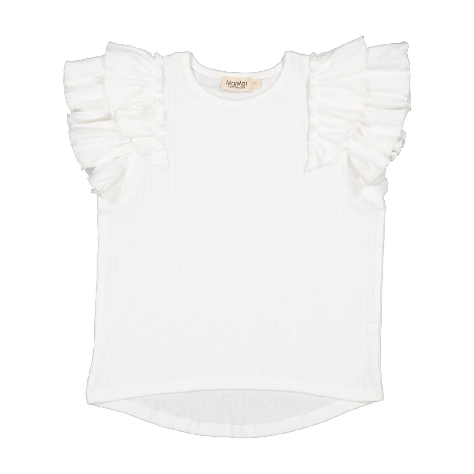 Marmar Copenhagen - Top - Tavora Frill - Gentle White