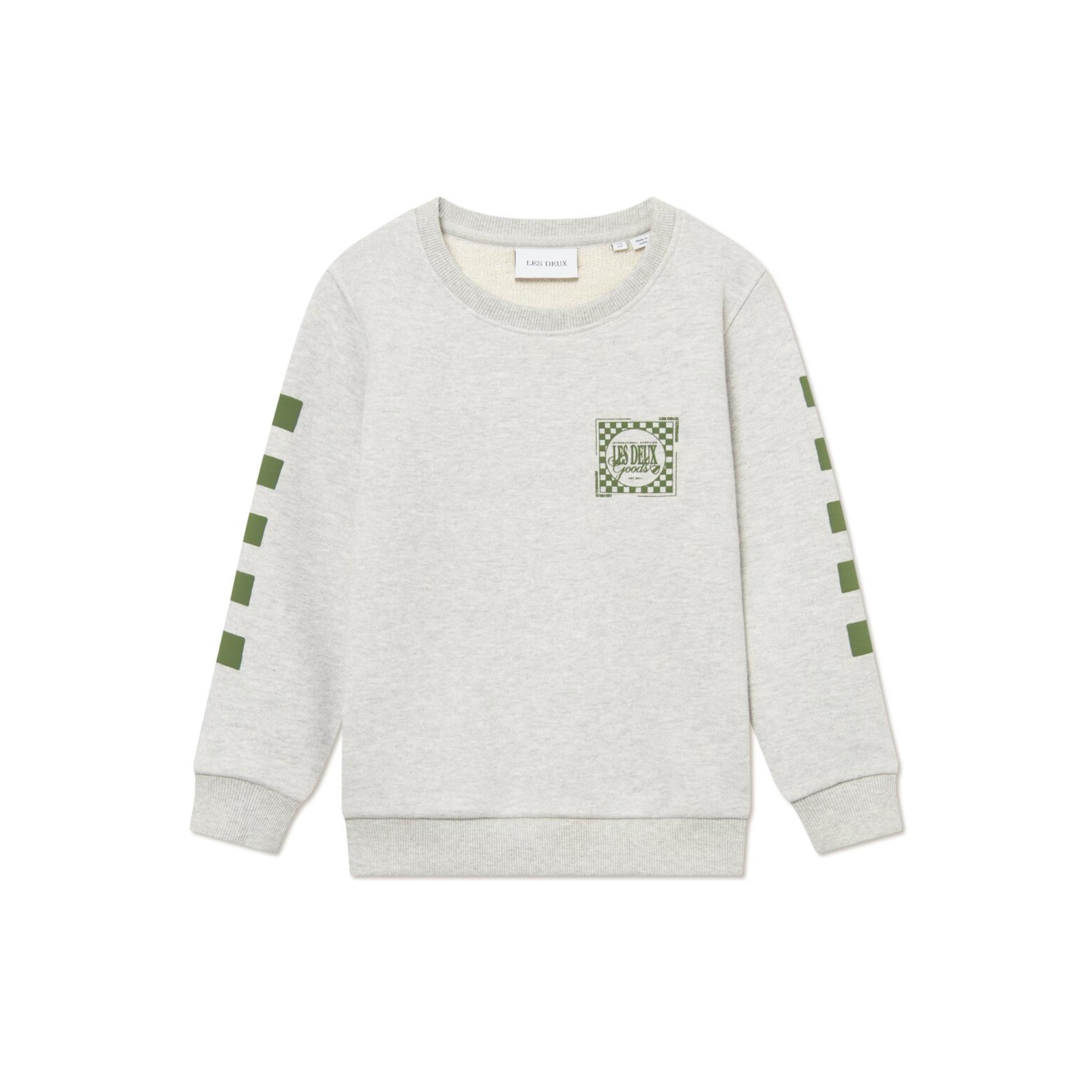 Les Deux - Sweatshirt - Goods - Snow Melange Chive Green