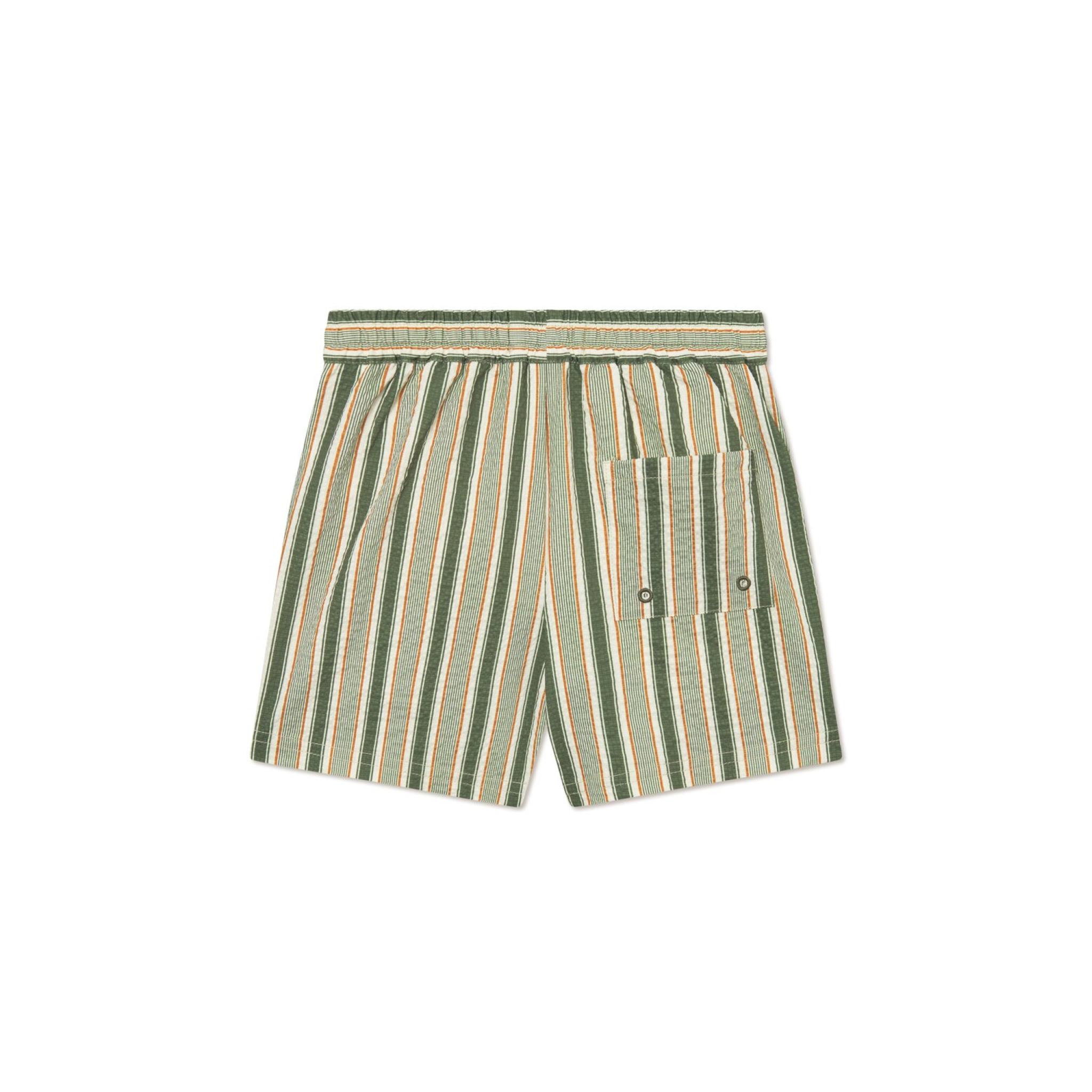 Les Deux - Badeshorts - Stan Stripe  - Chive Green Thai Curry - Image 2