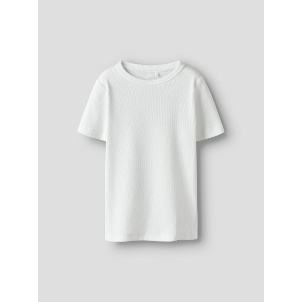 Name It - Rib T-shirt - Nakal - Bright White
