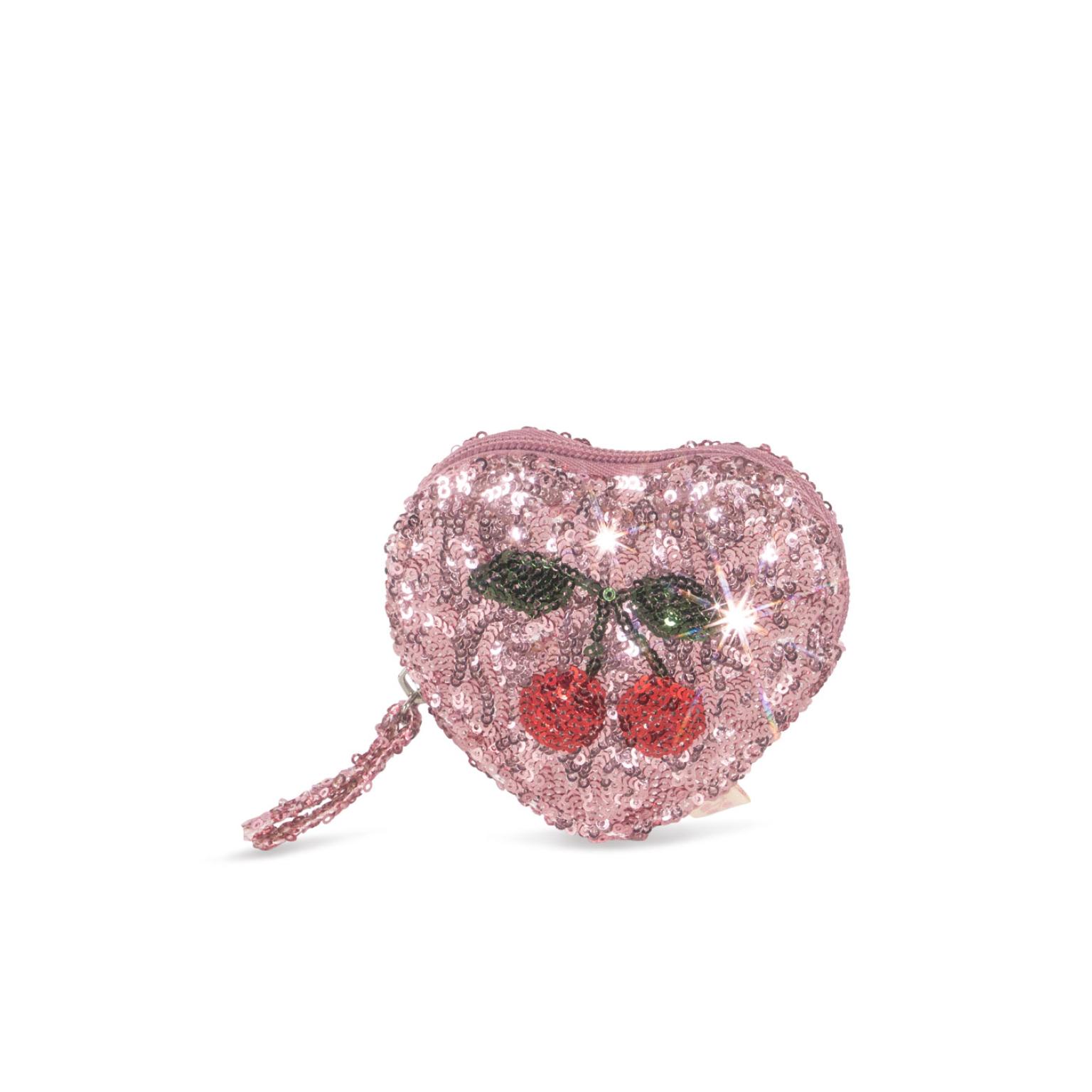 Konges Sløjd - Pung - Sequin Heart - Mellow Rose - Image 2