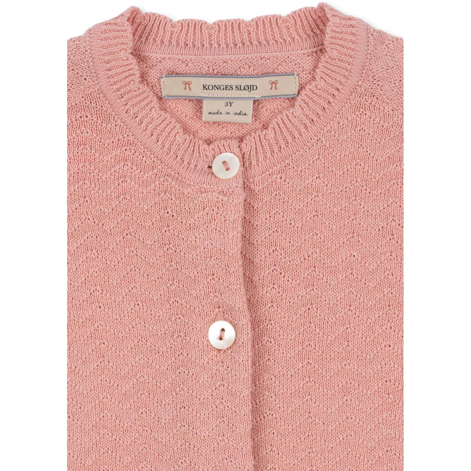 Konges Sløjd – Cardigan – Cypres – Mellow Rose - Image 2