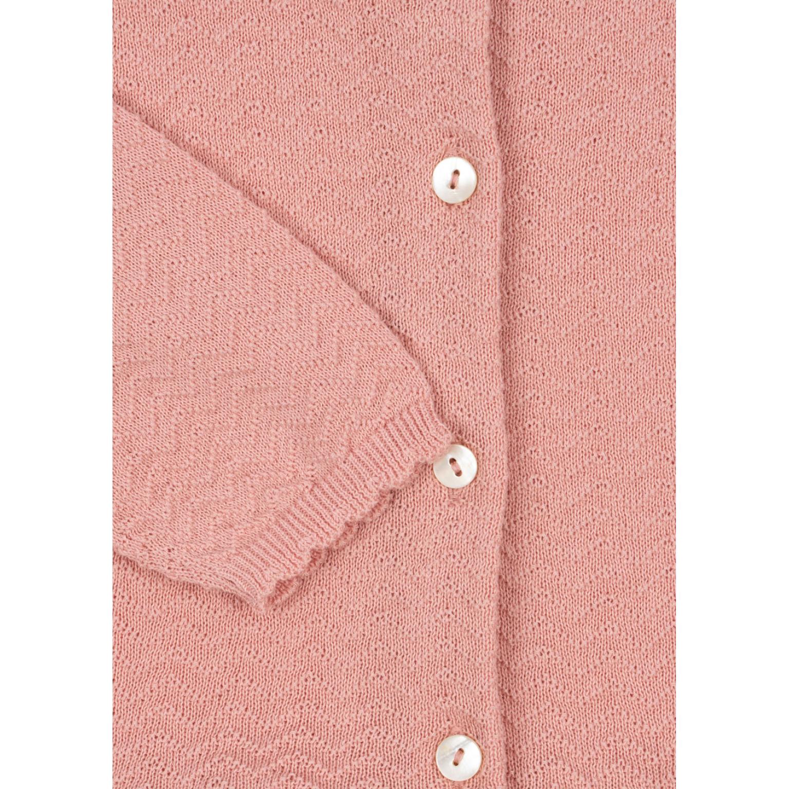 Konges Sløjd – Cardigan – Cypres – Mellow Rose - Image 3