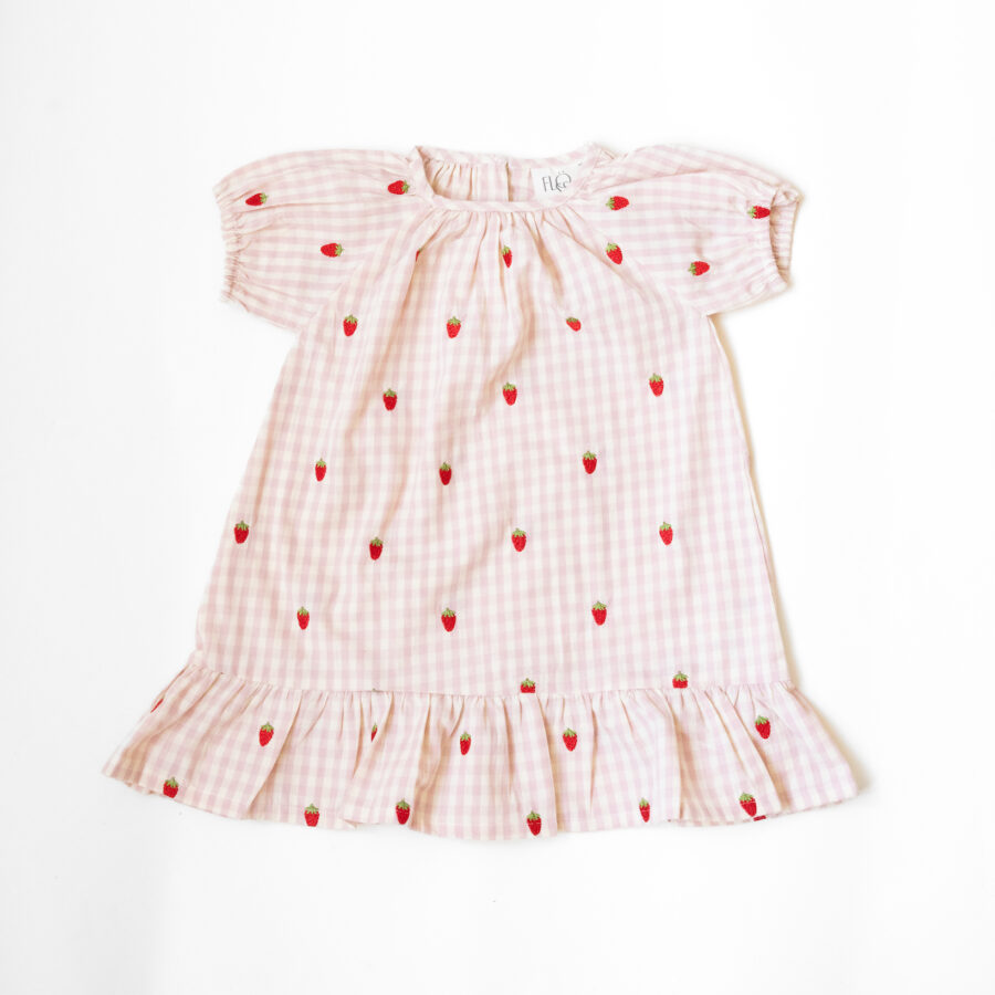 Flöss – Kjole – Dolly – Pink Berry Gingham