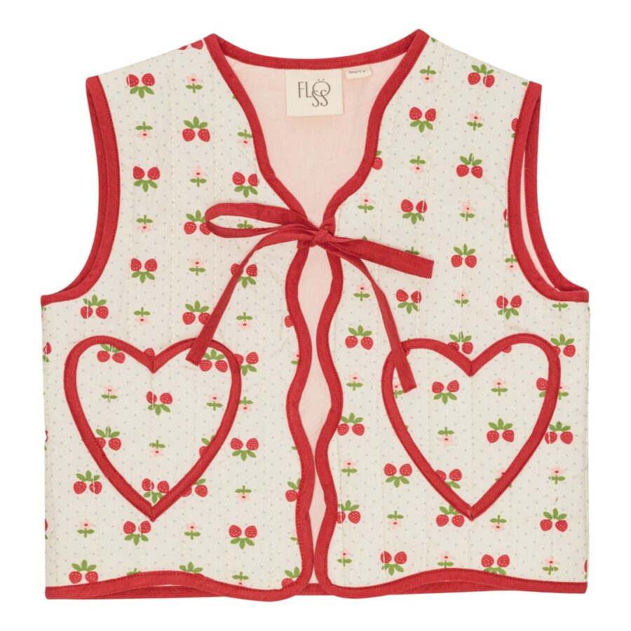 Flöss – Vest – Sofia – Soft White Berry