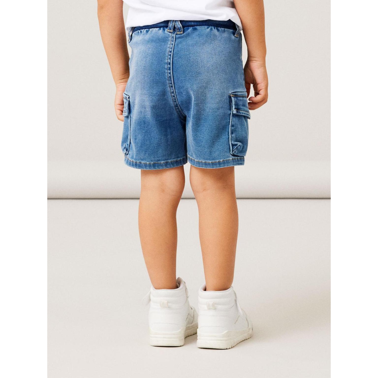 Name It - Shorts - Ben - Medium Blue Denim - Image 2