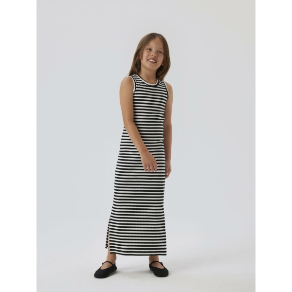 Name It - Kjole - Suraja - Bright White Black Stripes