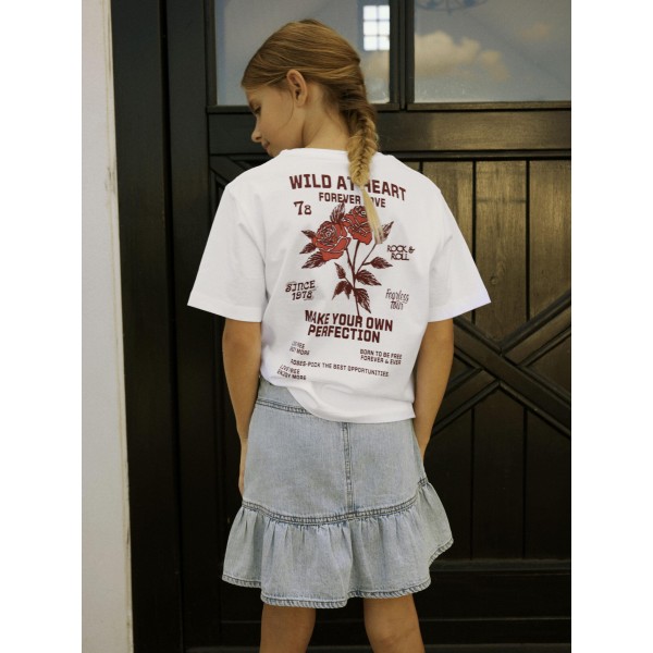 Name It - T-shirt - Hominu - Bright White Wild Heart