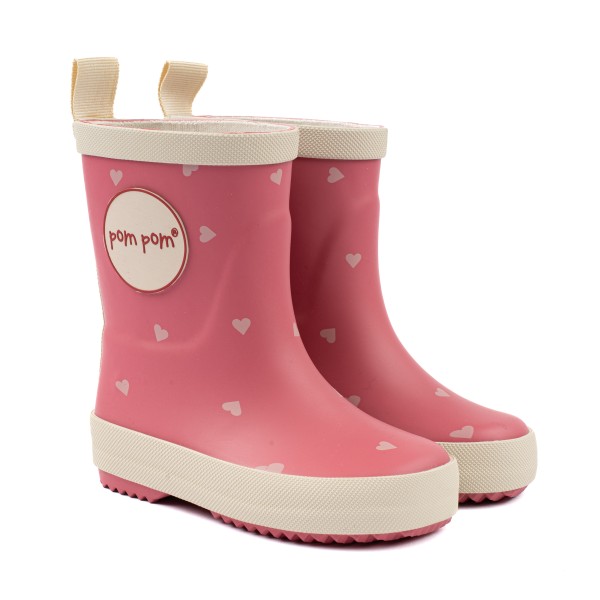Pom Pom - Gummistøvle - Heart AOP