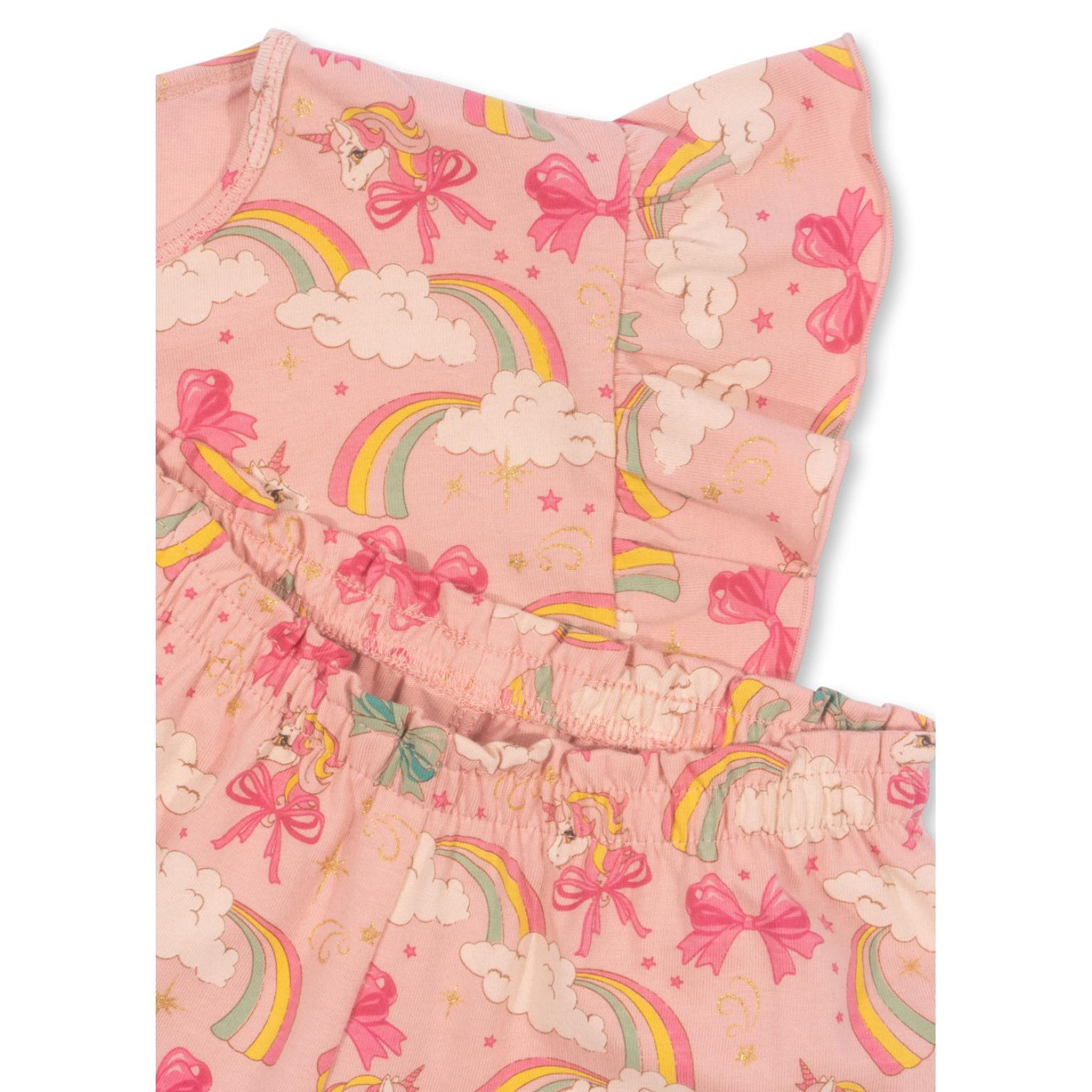 Konges Sløjd – T-shirt og shorts – Lin Frill – Rainbow Bow - Image 3