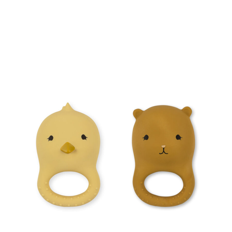 Konges Sløjd - 2-pak - Teether - Chicken Bear - Image 3