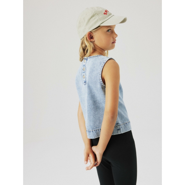 Name It - Top - Amelia - Medium Blue Denim