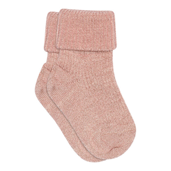 MP Denmark - Strømpe - Rib - Glimmer - Silver Pink 4150