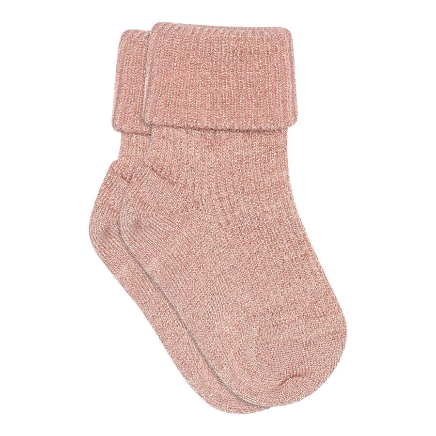MP Denmark - Strømpe - Rib - Glimmer - Silver Pink 4150