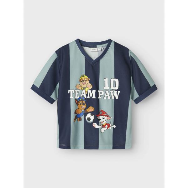 Name It - T-shirt - Jakari Paw - Dusty Blue