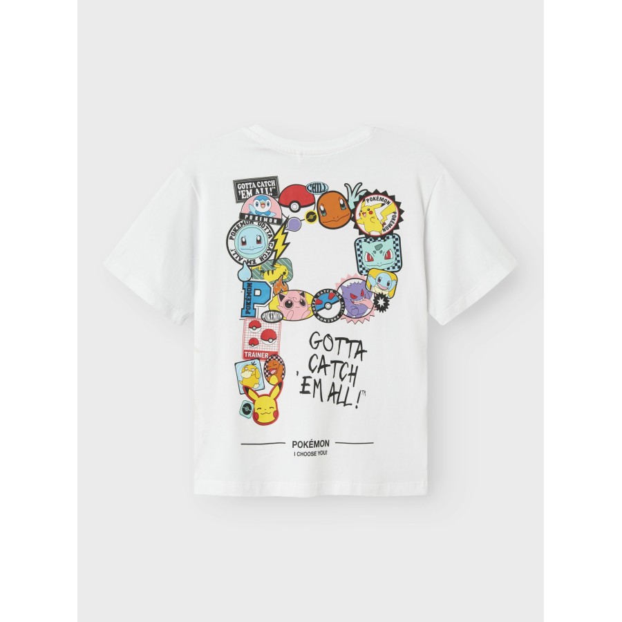 Name It - T-shirt - Jeno Pokemon - Bright White - Image 4