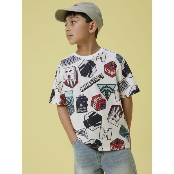 Name It - T-shirt - Map Minecraft - Bright White