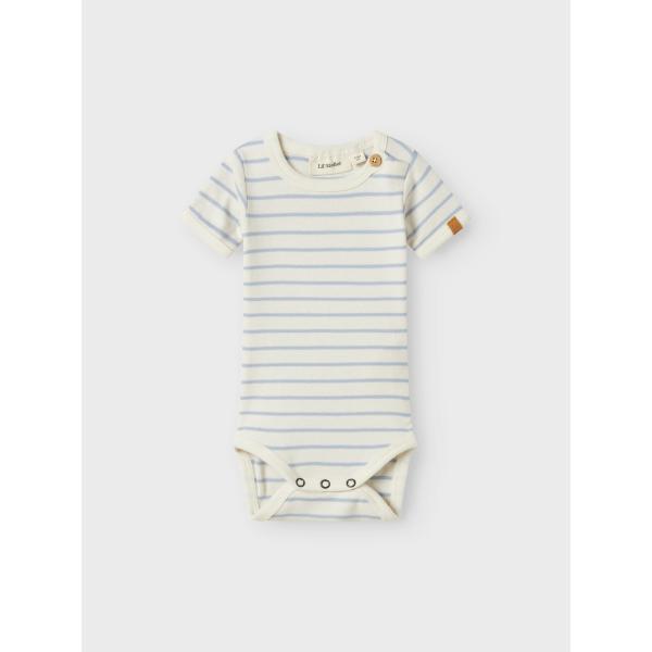Lil´Atelier - Kortærmet Body - Geo - Zen Blue