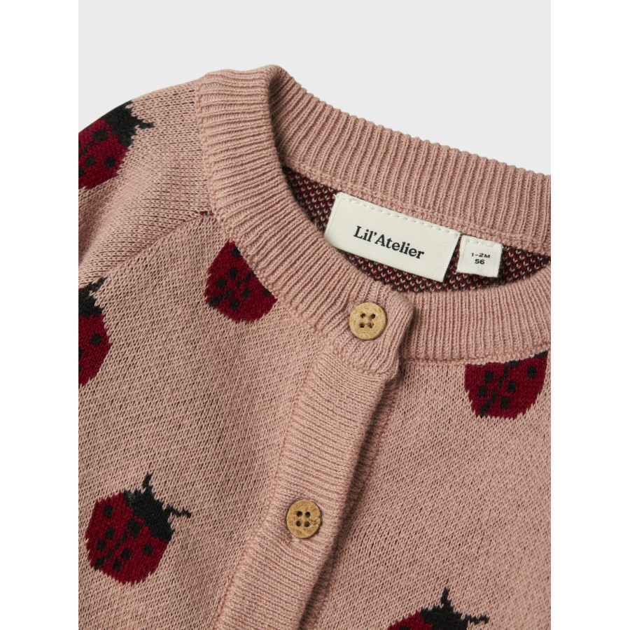 Lil' Atelier - Cardigan - Lulio - Misty Rose - Image 3