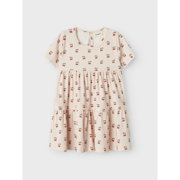 Lil' Atelier - Kortærmet Kjole - Lavo Era - Silver Peony Cherry