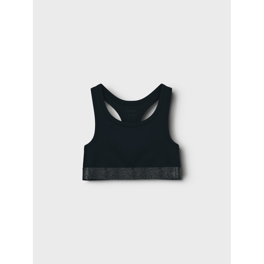 Name It – Top – Hipster - 2-pak – Black Grey Melange - Billede 3