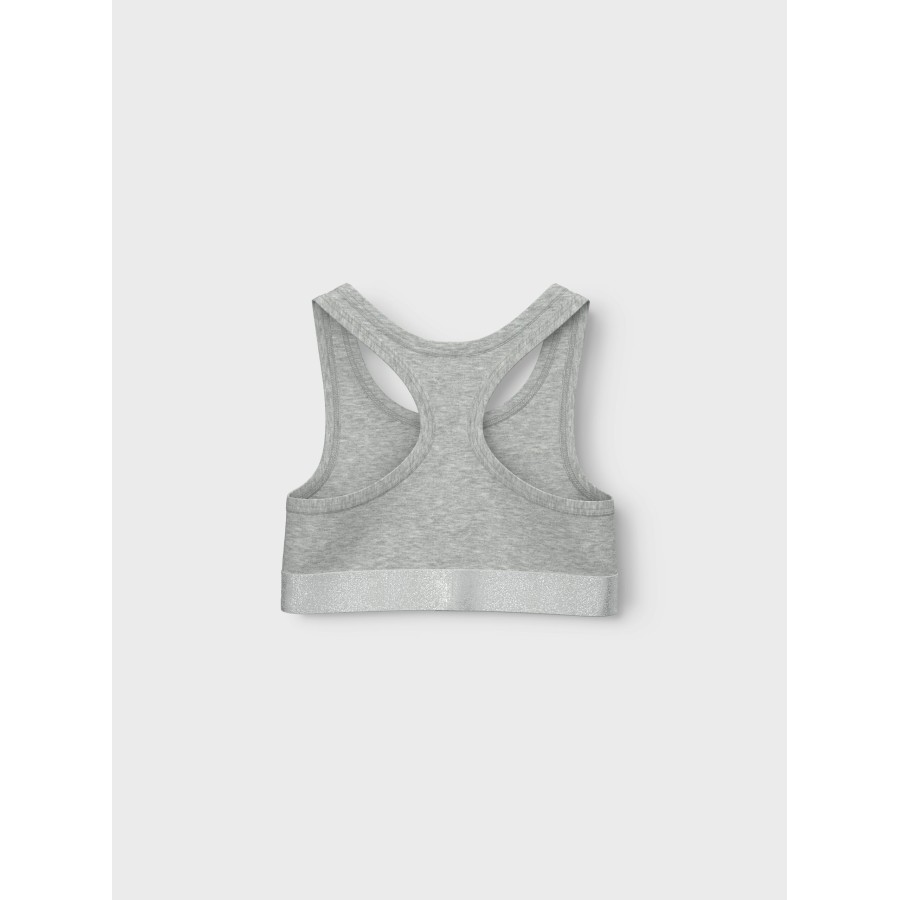 Name It – Top – Hipster - 2-pak – Black Grey Melange - Billede 2
