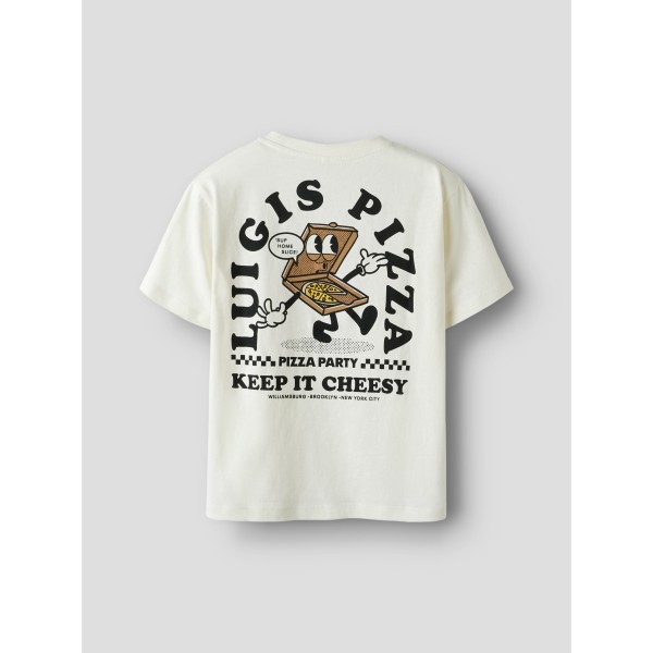 Name It - T-shirt - Kurt - Egret Luigis Pizza