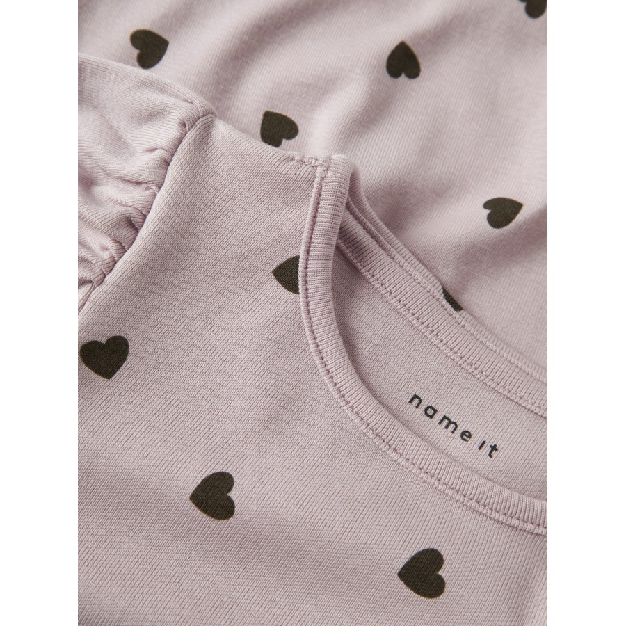 Name It - Bluse - Heart - Burnished Lilac - Image 3