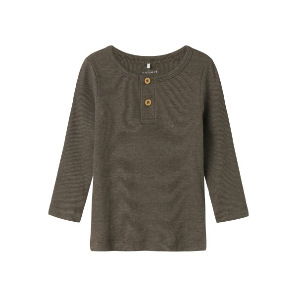 Name It - Bluse m. knapper - Kab - Delicioso Melange
