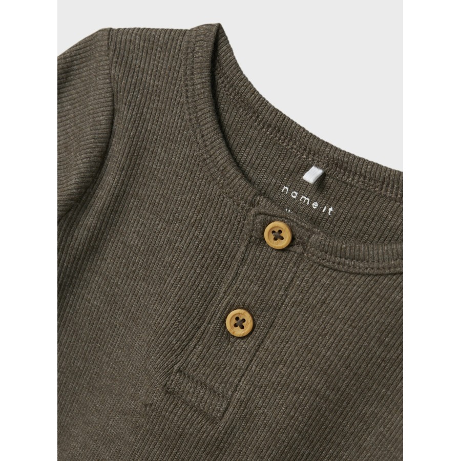 Name It - Bluse m. knapper - Kab - Delicioso Melange - Image 4